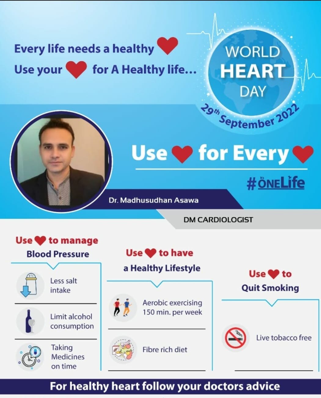 Healthy heart tips Heart Doctor Madhusudan Asawa